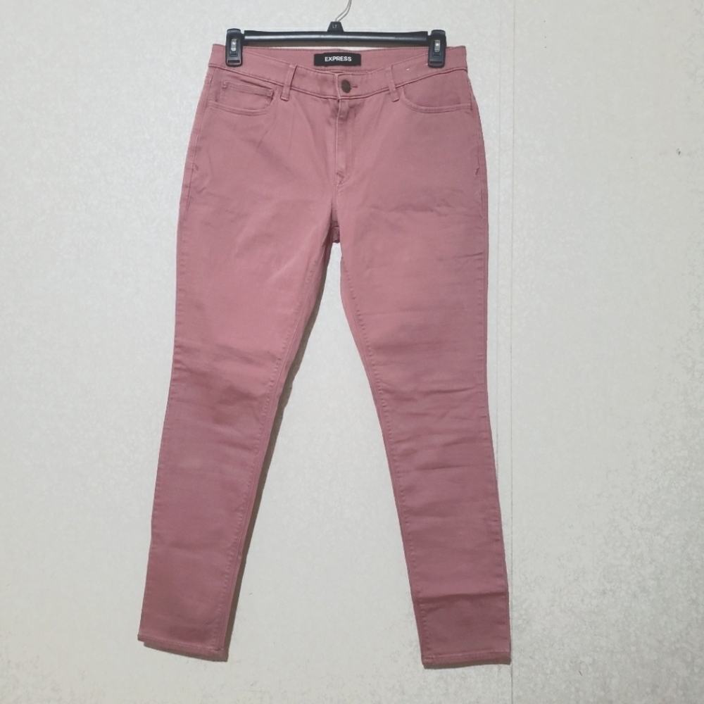 Express Pink Skinny Jeans....size:10R